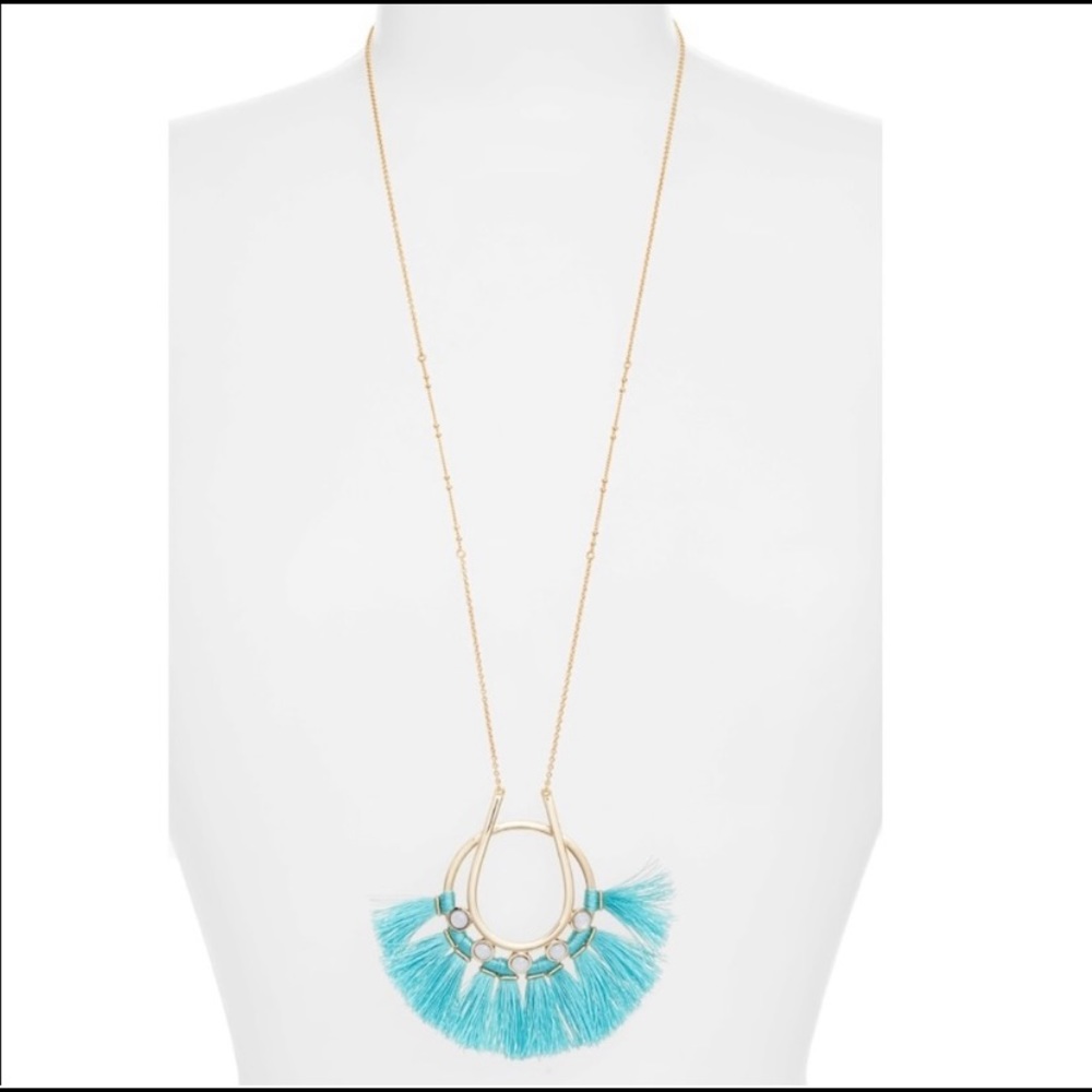 NWT Rebecca Minkoff Utopia Tassel Pendant Necklace